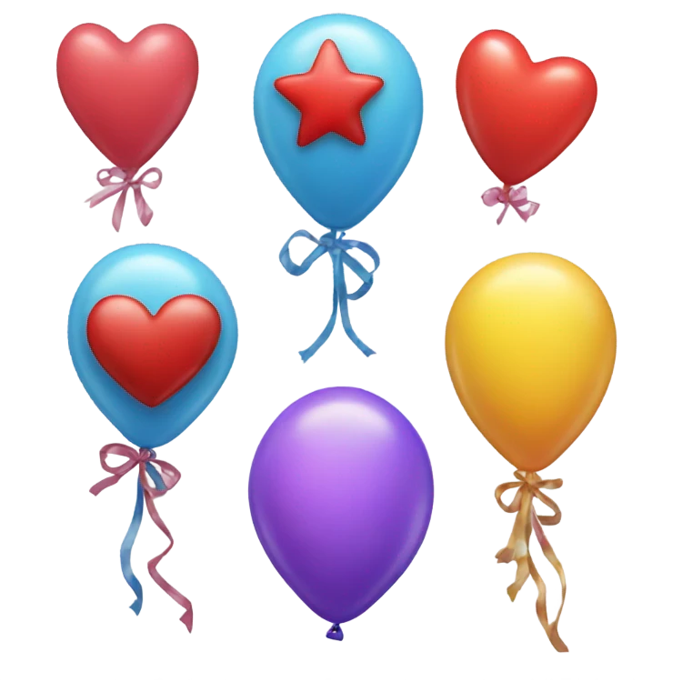 Birthday balloons emoji