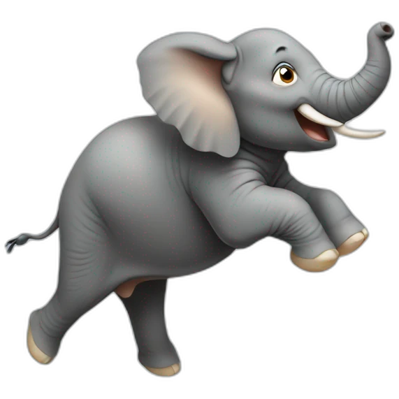 Elephant Jumping emoji