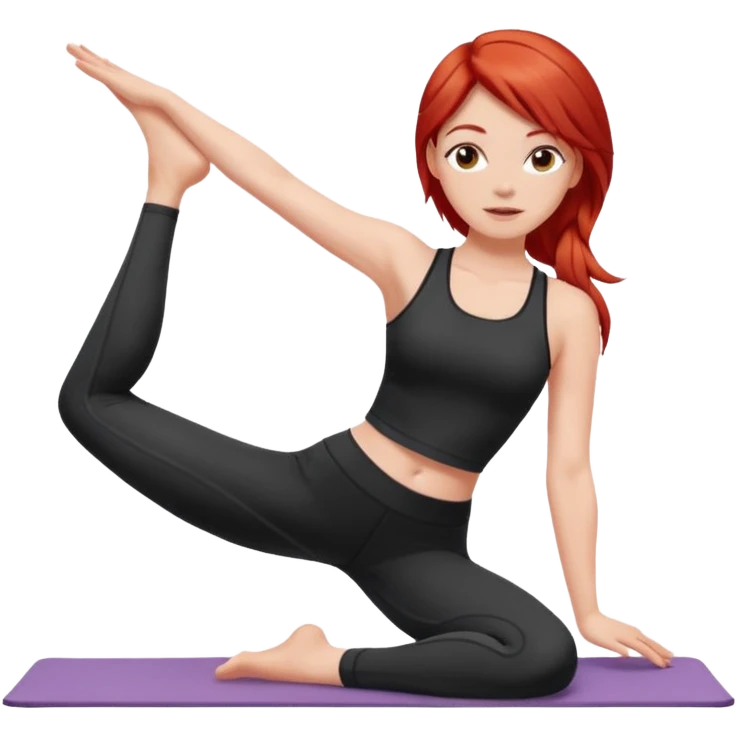 Pilates + red hair + white girl emoji
