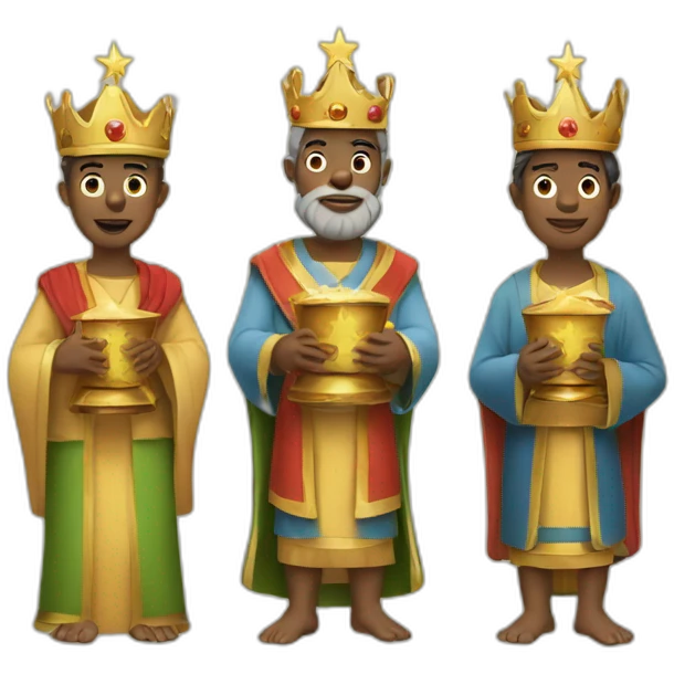 three wise men christmas emoji