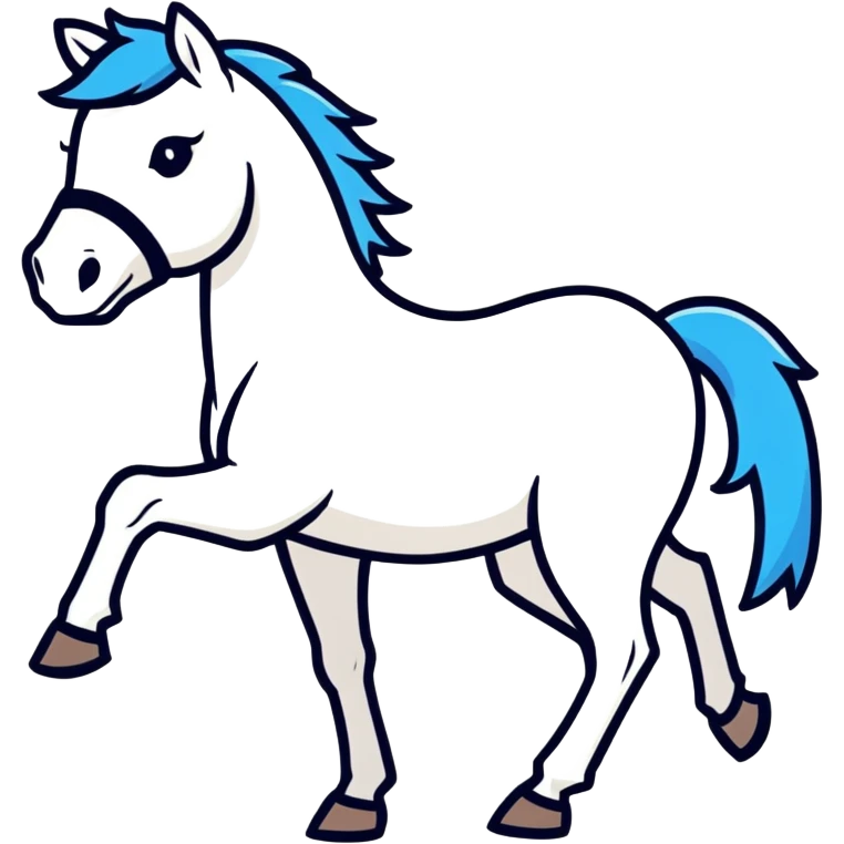 Caballo blanco emoji