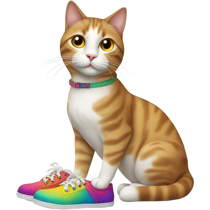 Cat wearing shoes  emoji