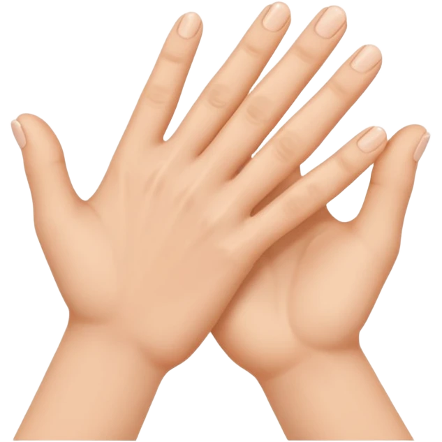 Two hands holding each other  emoji
