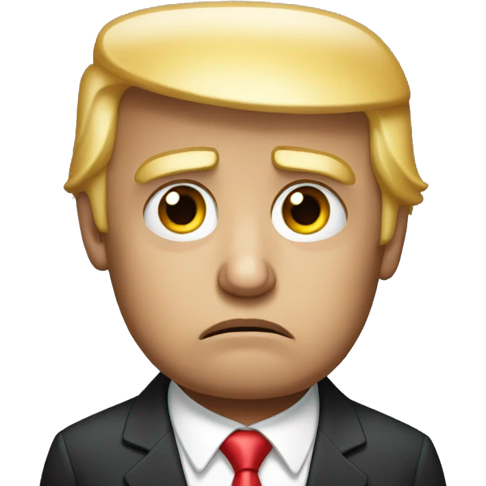 Donald Trump sad emoji