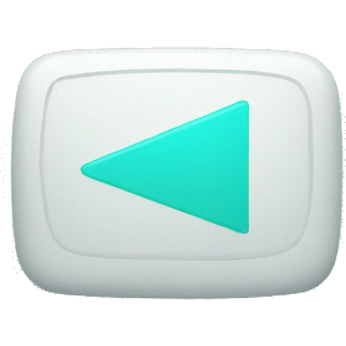 play button with aqua color emoji