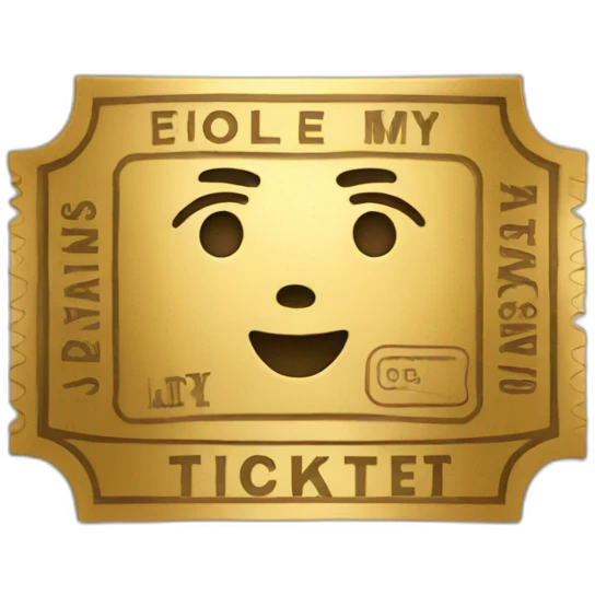 Golden ticket emoji