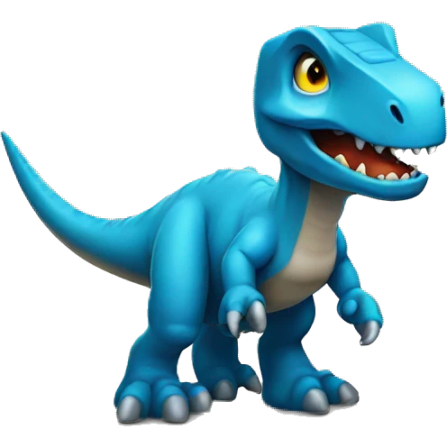 Laser dinosaur emoji