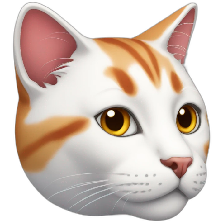 white and red cat matter emoji