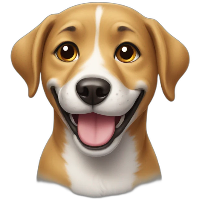 Smiling dog emoji