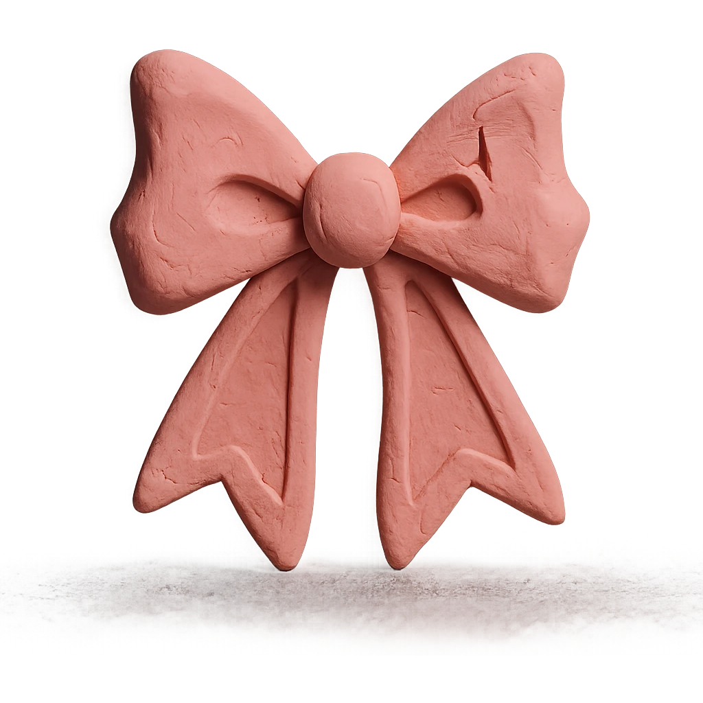 pink gothic bow emoji