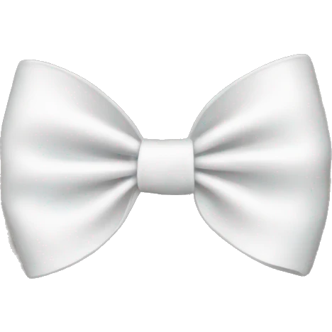 White bow emoji