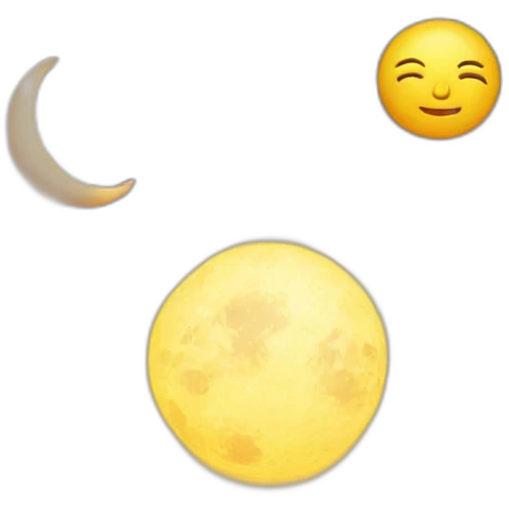 Sun with moon and sea emoji