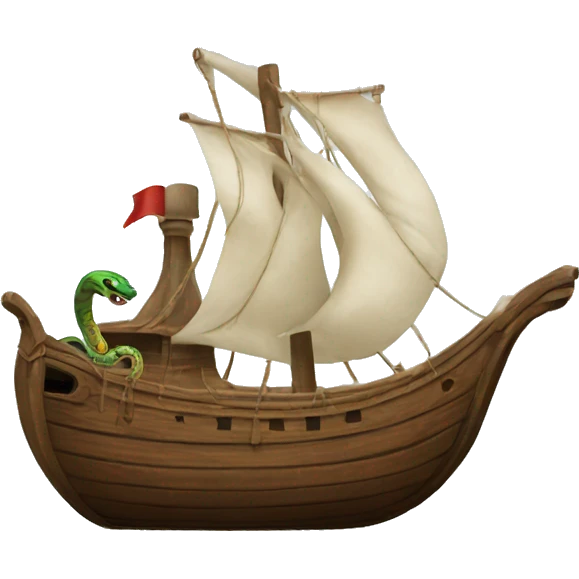 vessel with snake emoji