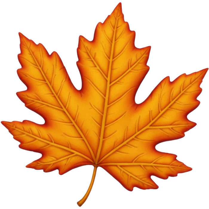 A cute 3D emoji of a fall leaf emoji