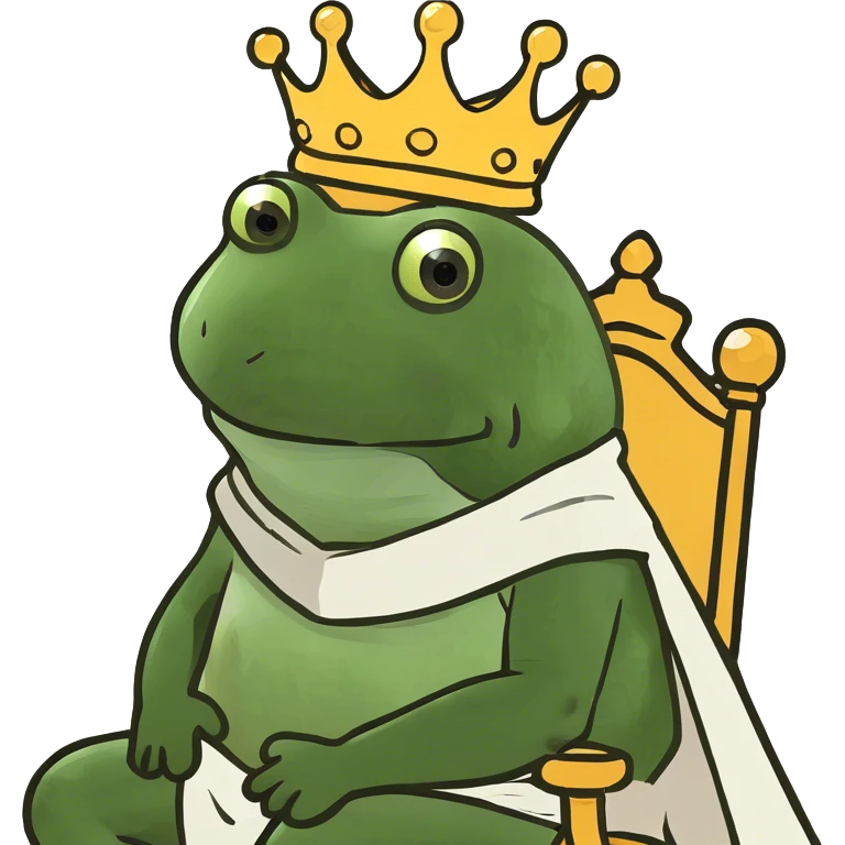 king sitting on throne emoji