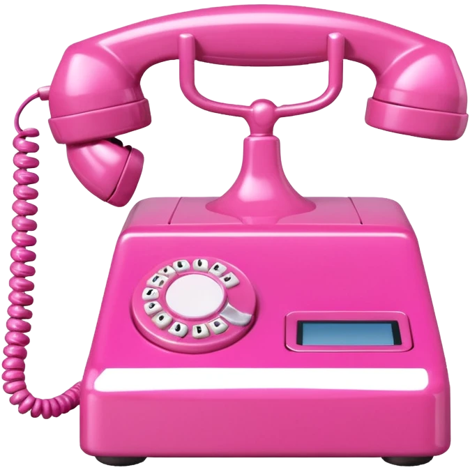 two pink phones switching with each other emoji