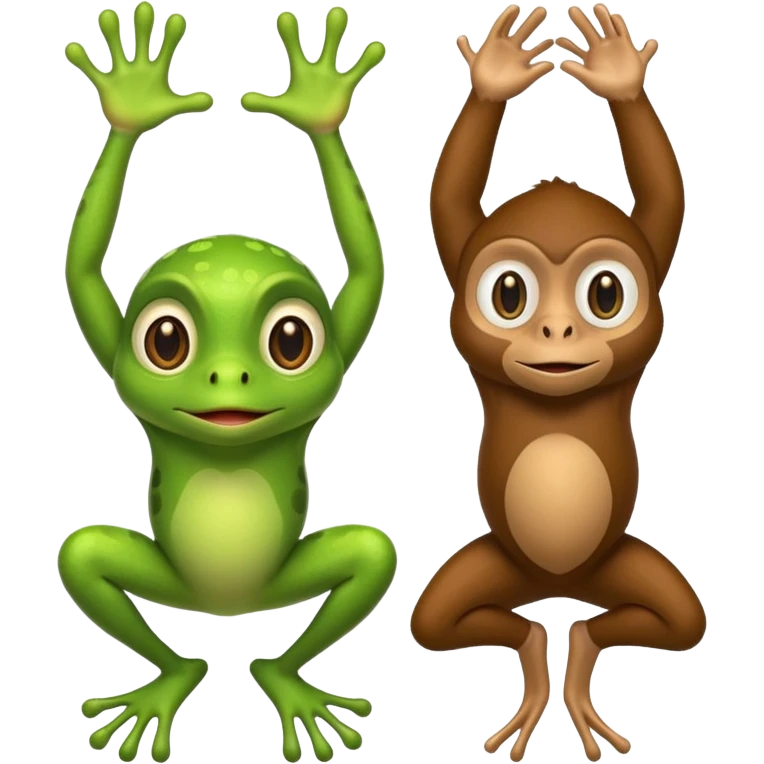 🐸+🙈 emoji