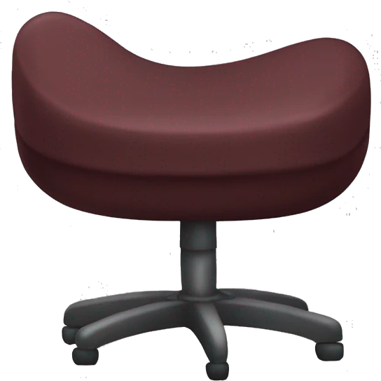 Maroon pin cusion seat emoji