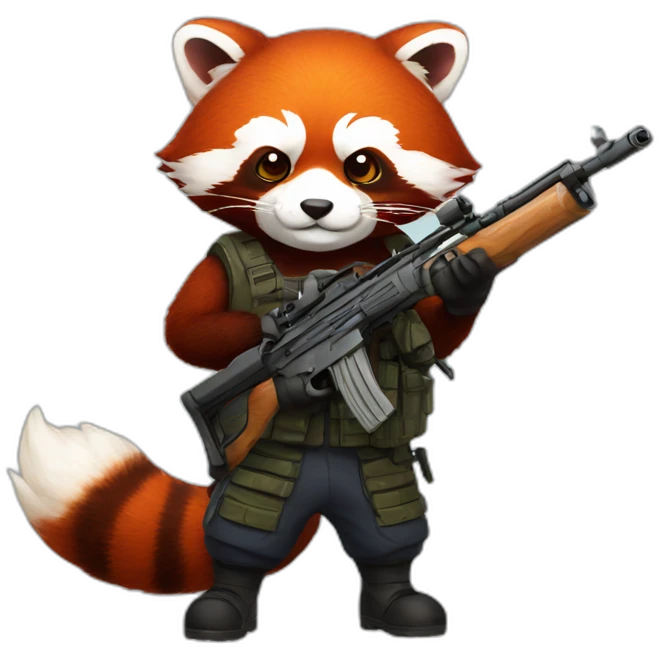redpanda-with-rifle emoji