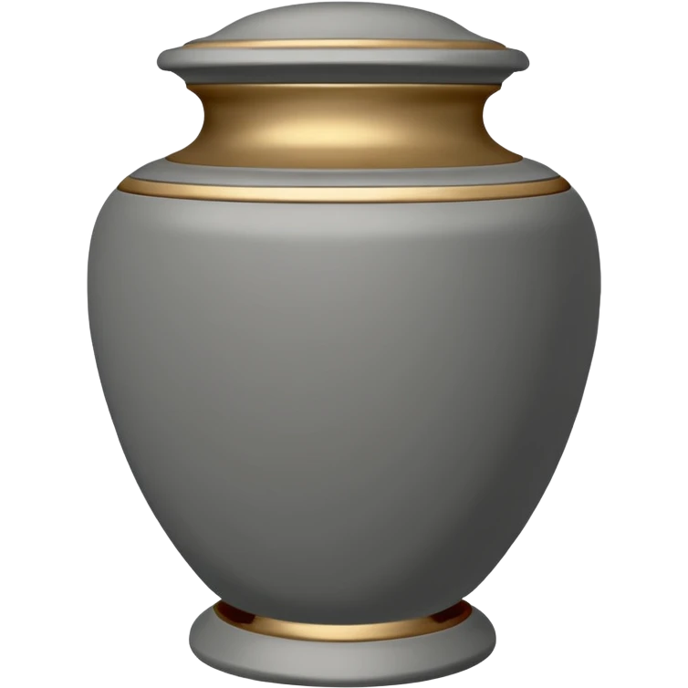 grey funeral urn
 emoji