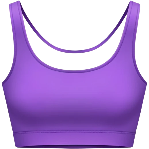 super realistic isolated purple crop top emoji