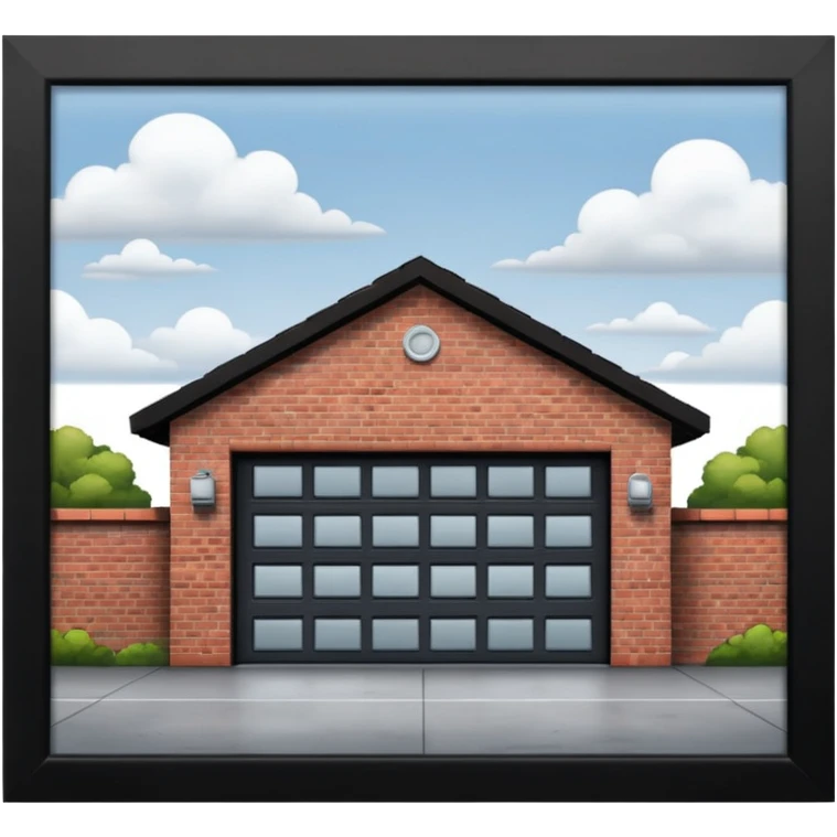 garage near the house emoji