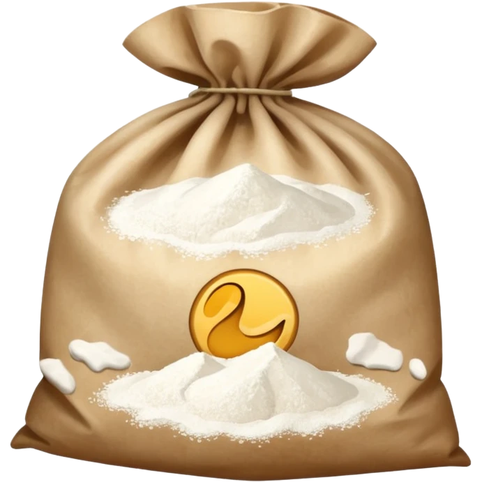 flour in a parchment bag emoji