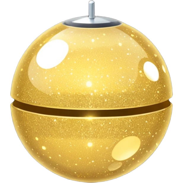 glitter ball party iPhone style gold emoji
