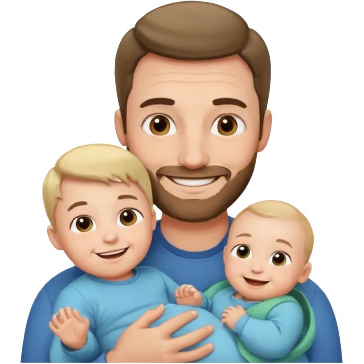 dad with baby emoji