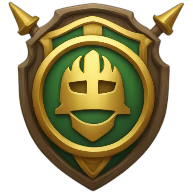iphone inside a guild crest emoji