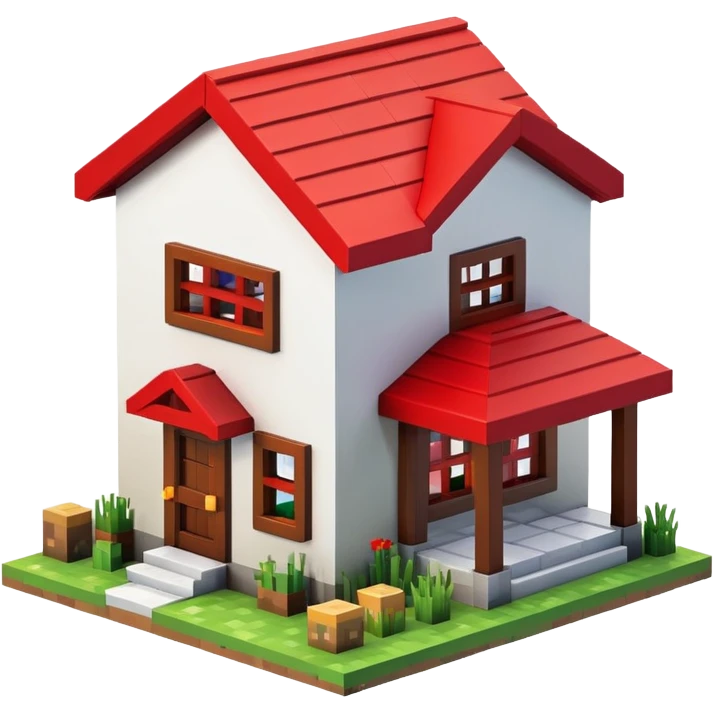 Minecraft house emoji