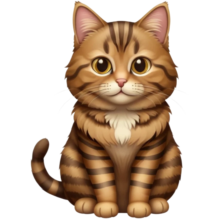 brown tabby cat emoji