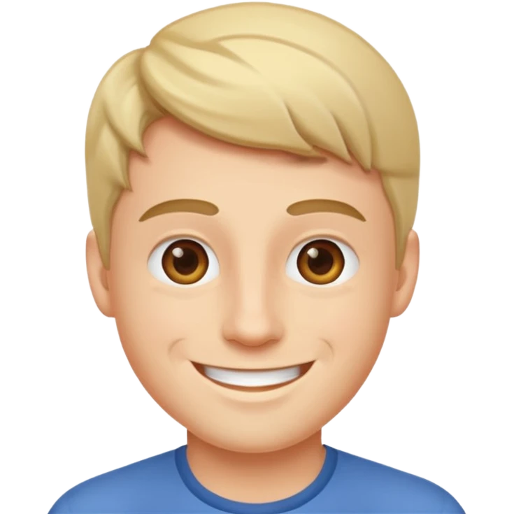 a young, happy, well-kept man emoji