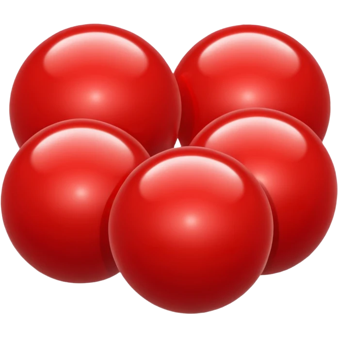Lots of shiny red balls  emoji