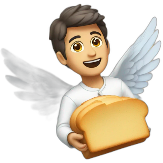 flying-bread emoji
