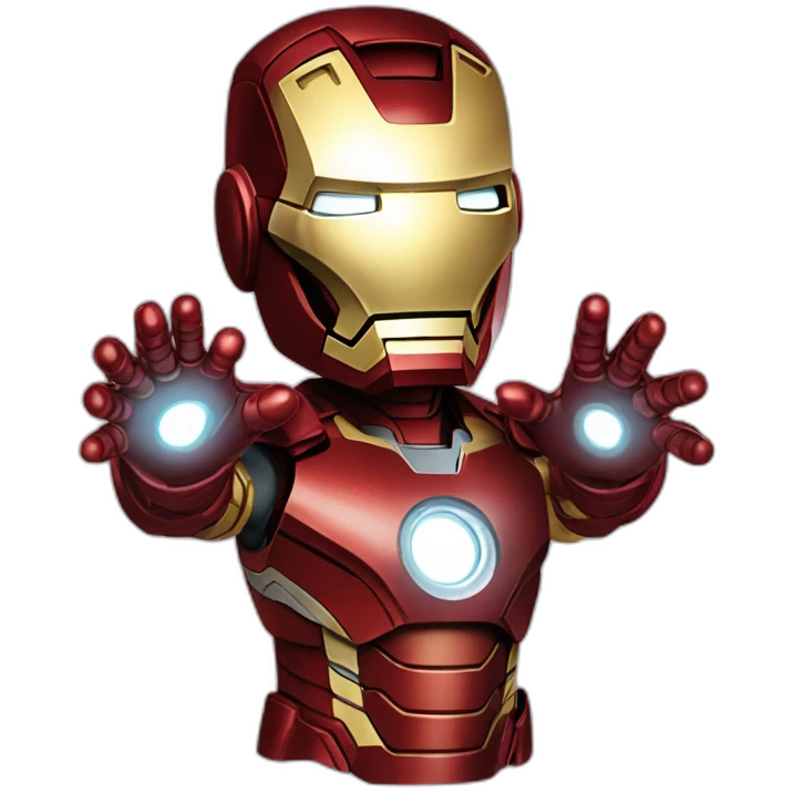 up shot of iron man emoji