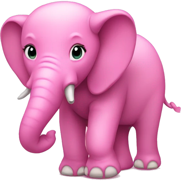 Pink elephant  emoji