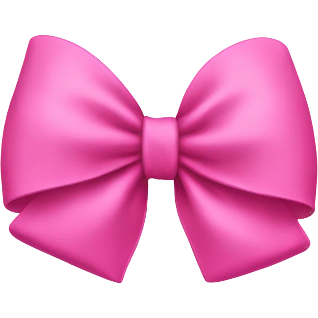 Pink bow emoji