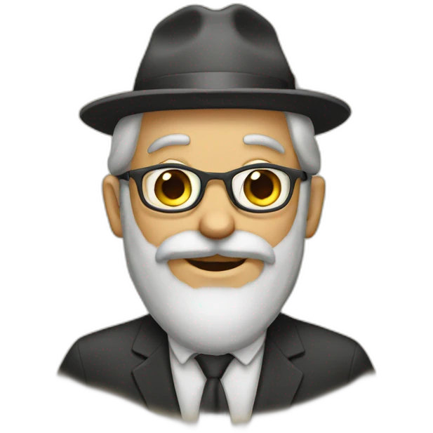 Rabbi answering emoji