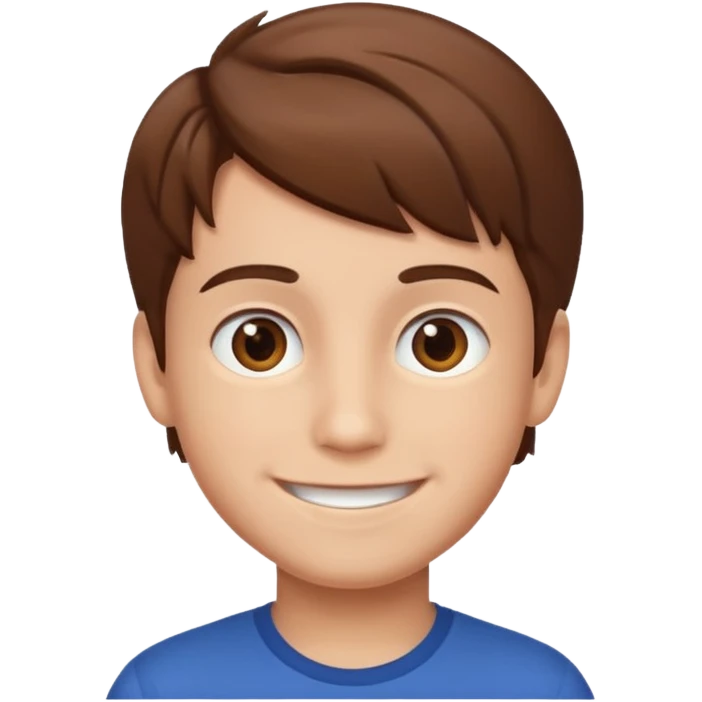 A boy smilling emoji