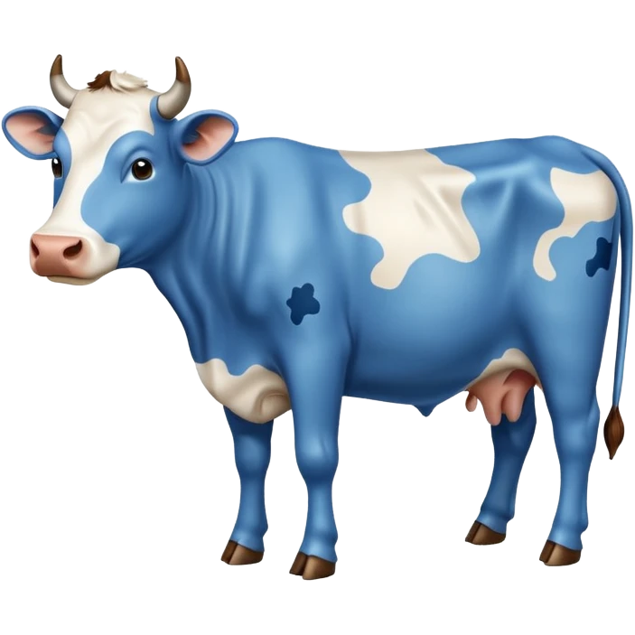 Vaca azul emoji