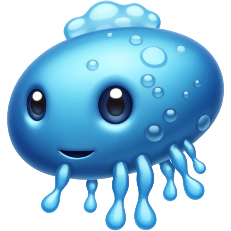 blue bacterium emoji