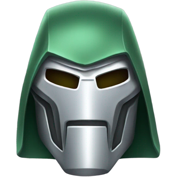 Doctor-doom with silver mask  emoji