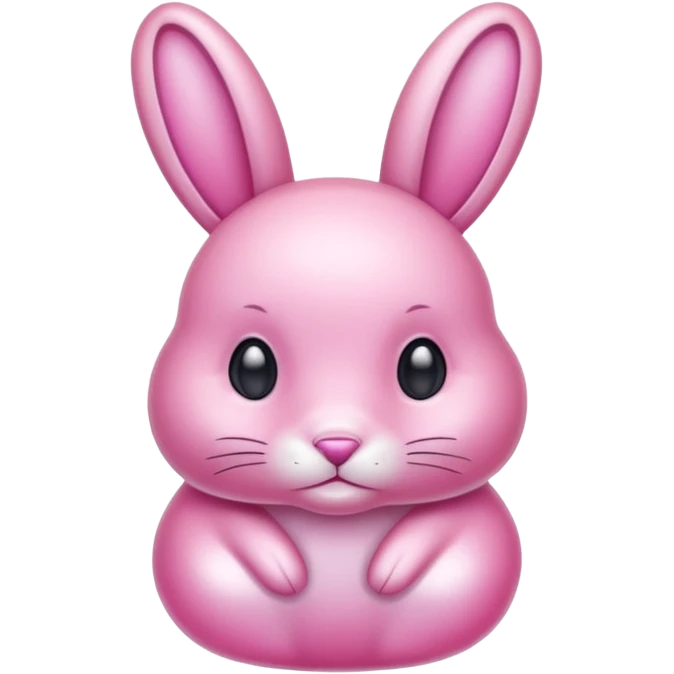  crystallized bunny pink emoji