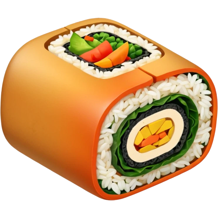tofu kimbap single piece emoji