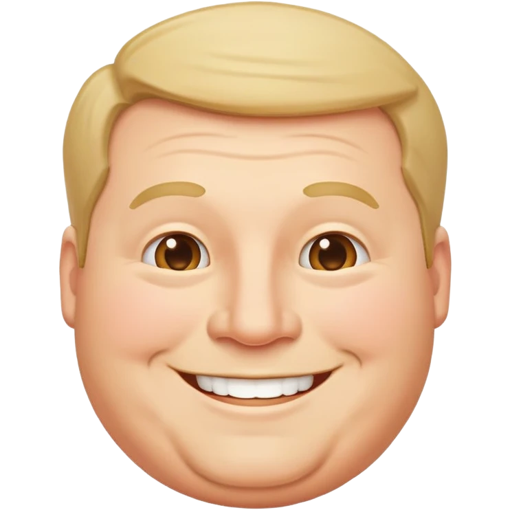 happy plump white man emoji
