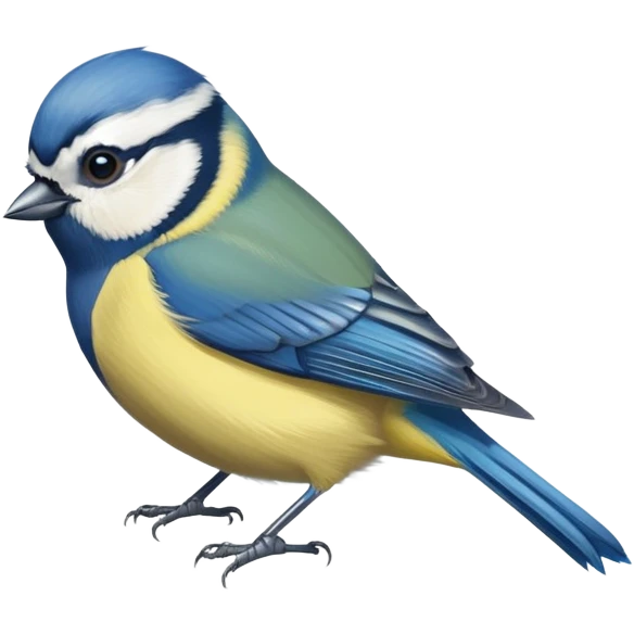 Eurasian blue tit bird emoji