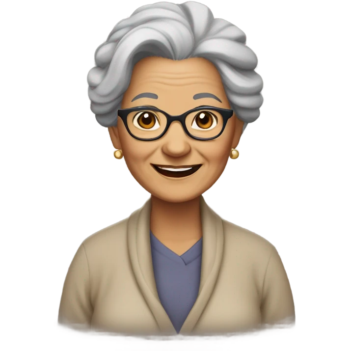 Yanni as a grandma ￼ emoji
