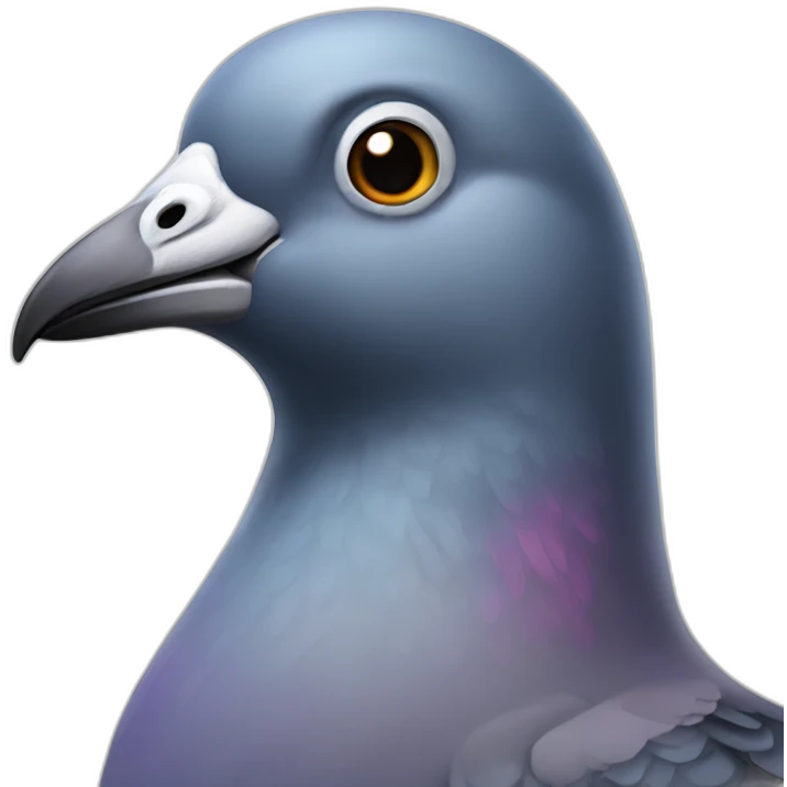 bright informal pigeon emoji