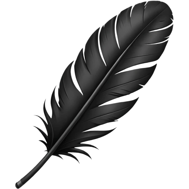 black feather emoji